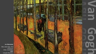 VanGogh
Les Alyscamps
Óleo sobre tela, 72.0
x 91.0 cm.
Arles: novembro,
1888.
Coleção Niarchos.
 