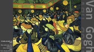 VanGogh
O Salão de Baile em
Arles
Óleo sobre tela, 65.0
x 81.0 cm.
Arles: dezembro,
1888.
Paris: Musée d'Orsay.
 