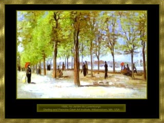 1886, No Jardim do Luxemburgo  Sterling and Francine Clark Art Institute , Williamstown, MA, USA  