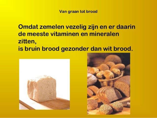 Van graan tot brood