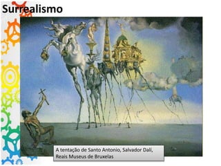 Surrealismo
A tentação de Santo Antonio, Salvador Dalí,
Reais Museus de Bruxelas
 