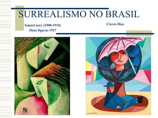 SURREALISMO NO BRASIL
Ismael nery (1900-1934)
Duas figuras 1927
Cícero Dias
 