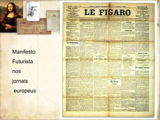 Manifesto Futurista nos  jornais europeus 