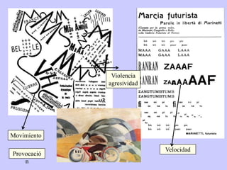 Movimiento
Velocidad
Violencia
agresividad
Provocació
n
 