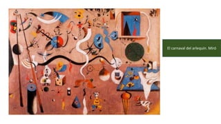 El carnaval del arlequín. Miró
 