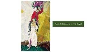 Autorretrato con vaso de vino. Chagall
 