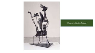 Mujer en el jardín. Picasso
 