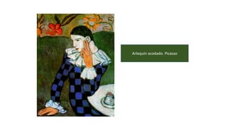 Arlequín acodado. Picasso
 
