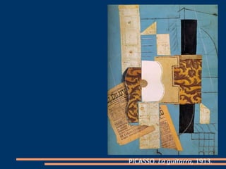 PICASSO. La guitarra, 1913.
 