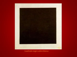 Cuadrado negro sobre blanco 
 