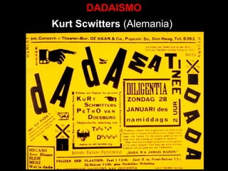 DADAISMO
Kurt Scwitters (Alemania)
 