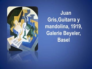 Juan Gris,Guitarra y mandolina, 1919, GalerieBeyeler, Basel
