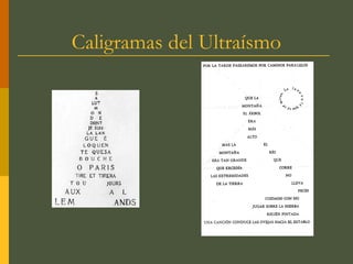 Caligramas del Ultraísmo
 