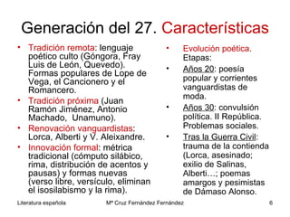 Vanguardias y generación del 27