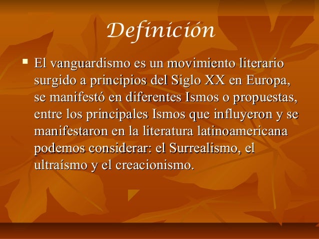 Vanguardismo