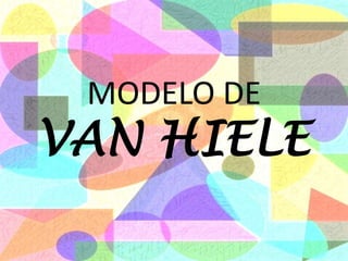 MODELO DE
VAN HIELE
 