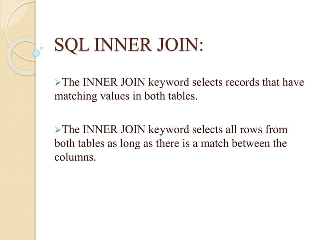 joins and subqueries in big data analysis | PPTX | Databases | Computer ...