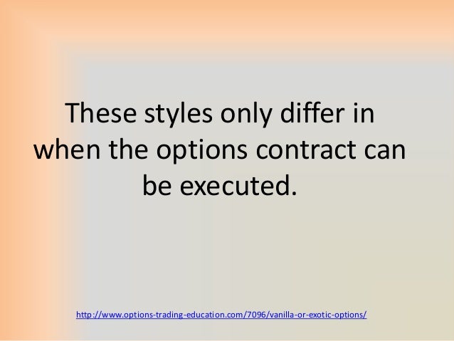 Exotic options brokers