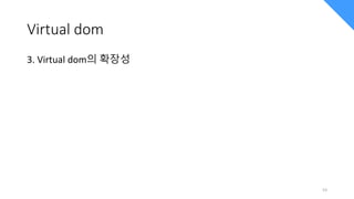 Virtual dom
3. Virtual dom의 확장성
53
 