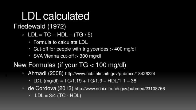 friedewald equation