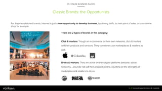 10
DNVB: the Talented ones
01 / ONLINE BUSINESS IN 2020
DNVB (digital native vertical brands) are, of course, born digital...