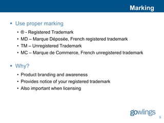 Proper Marking Brands, Trademarks, and Advertising | PPTX