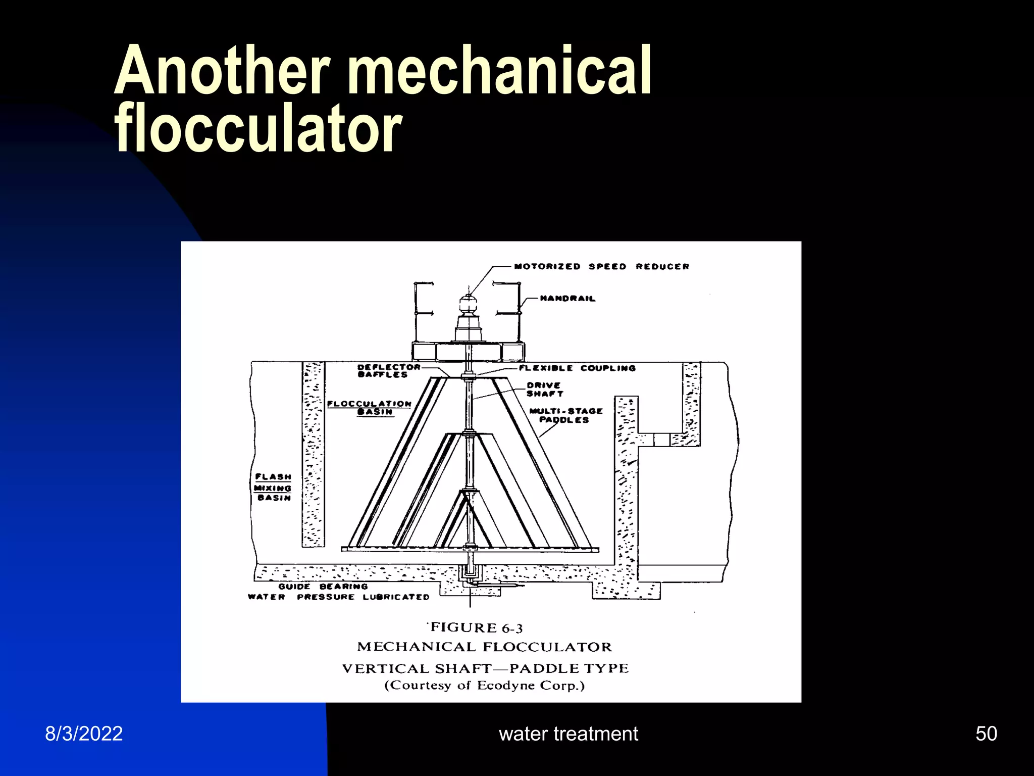 Another mechanical
flocculator
8/3/2022 water treatment 50
 