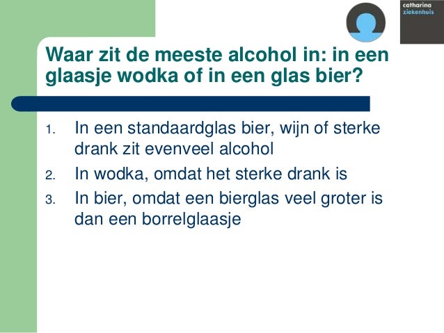 glas alcohol afbreken