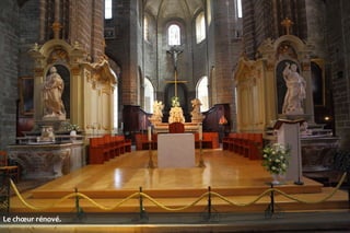 Le chœur rénové.

 