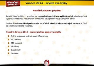 Prezentace projektu Vanocni-darky.cz 2014