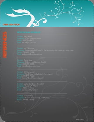 Christopher Van Poos\'s Resumé