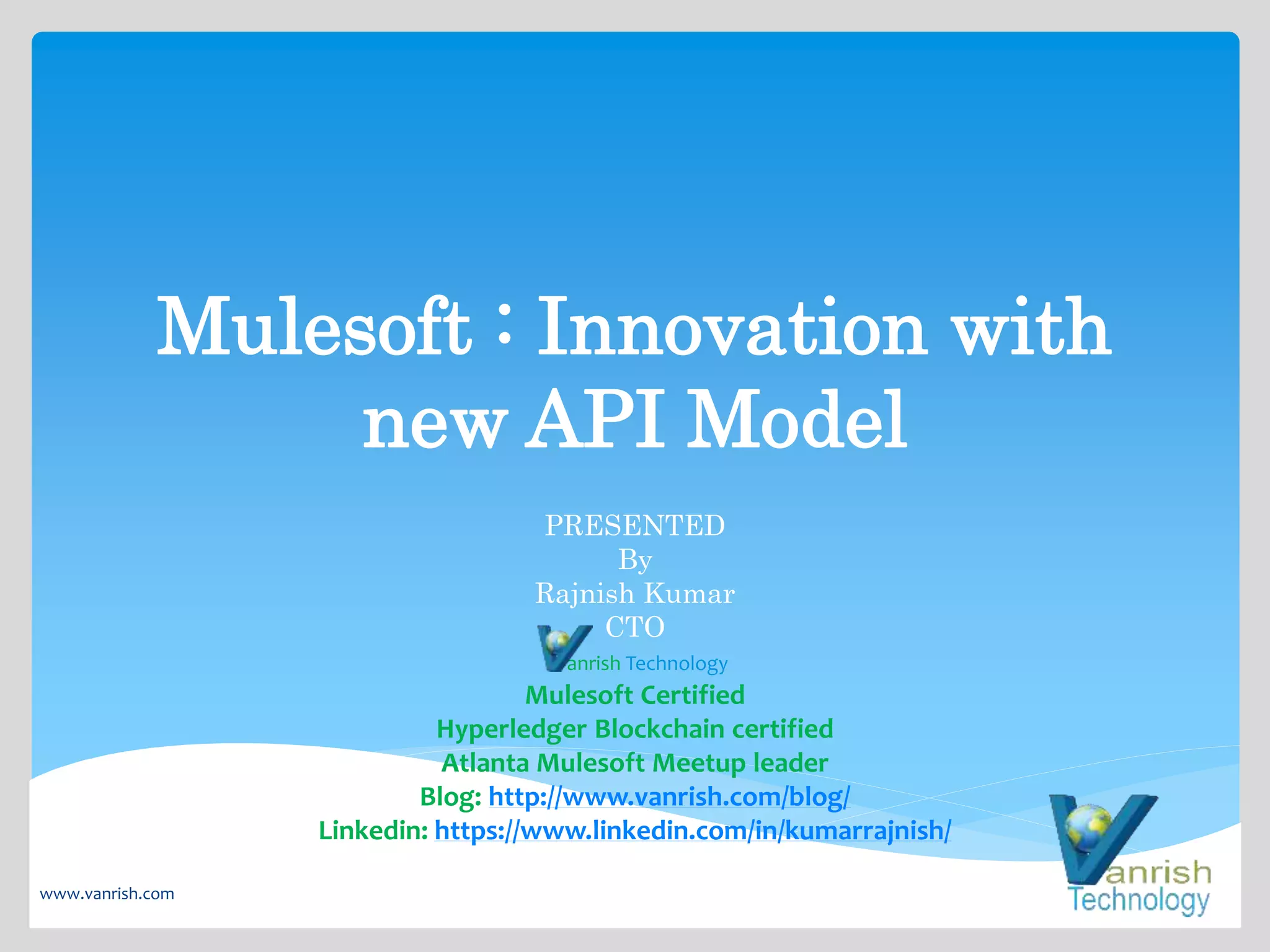 Vanrish Mulesoft Integration architect ppt PPTX Cloud Computing Vanrish Mulesoft Integration architect ppt PPTX Cloud Computing