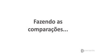 Fazendo as
comparações...
 