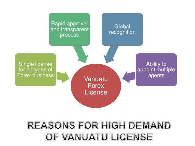 Vanuatu forex license cost