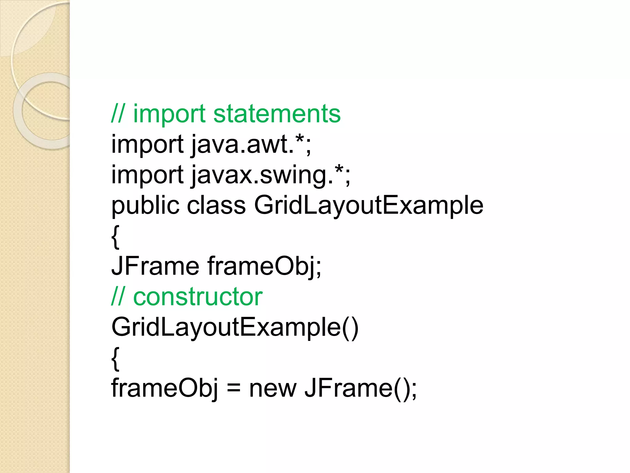 Advanced Java programming | PPT