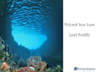 Priced too Low

  Lost Profits
 