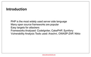 Vulnerability assessment of PHP Frameworks | PPTX | Web Development ...
