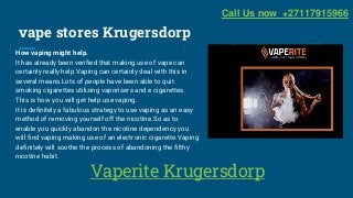 vape stores Krugersdorp
How vaping might help.
It has already been verified that making use of vape can
certainly really help.Vaping can certainly deal with this in
several means.Lots of people have been able to quit
smoking cigarettes utilizing vaporisers and e cigarettes.
This is how you will get help use vaping.
It is definitely a fabulous strategy to use vaping as an easy
method of removing yourself off the nicotine.So as to
enable you quickly abandon the nicotine dependency you
will find vaping making use of an electronic cigarette.Vaping
definitely will soothe the process of abandoning the filthy
nicotine habit.
Vaperite Krugersdorp
https://vaperitekrugersdorp.page.link/6RQi
https://vaperitekrugersdorp.page.link/fu7j
https://vaperitekrugersdorp.page.link/iho8
https://vaperitekrugersdorp.page.link/DSF9
https://vaperitekrugersdorp.page.link/2qXj
https://vaperitekrugersdorp.page.link/cCfm
https://vaperitekrugersdorp.page.link/4D6z
https://vaperitekrugersdorp.page.link/xEYL
https://vaperitekrugersdorp.page.link/X1xy
https://vaperitekrugersdorp.page.link/vn1s
https://vaperitekrugersdorp.page.link/MEGs
https://vaperitekrugersdorp.page.link/RKxq
https://vaperitekrugersdorp.page.link/AmFB
https://vaperitekrugersdorp.page.link/kqza
Call Us now +27117915966
 