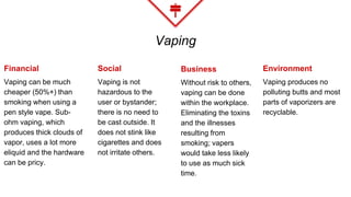 Vaping vs smoking