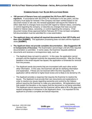 Vets First Verification Program Initial Application Guide | PDF