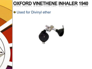 OXFORD VINETHENE INHALER 1940Used for Divinyl ether