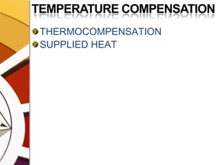 TEMPERATURE COMPENSATIONTHERMOCOMPENSATIONSUPPLIED HEAT