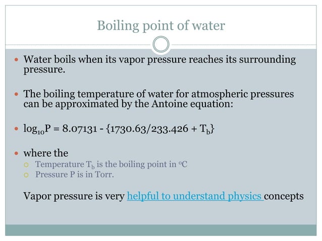 Vapor pressure concept | PPTX