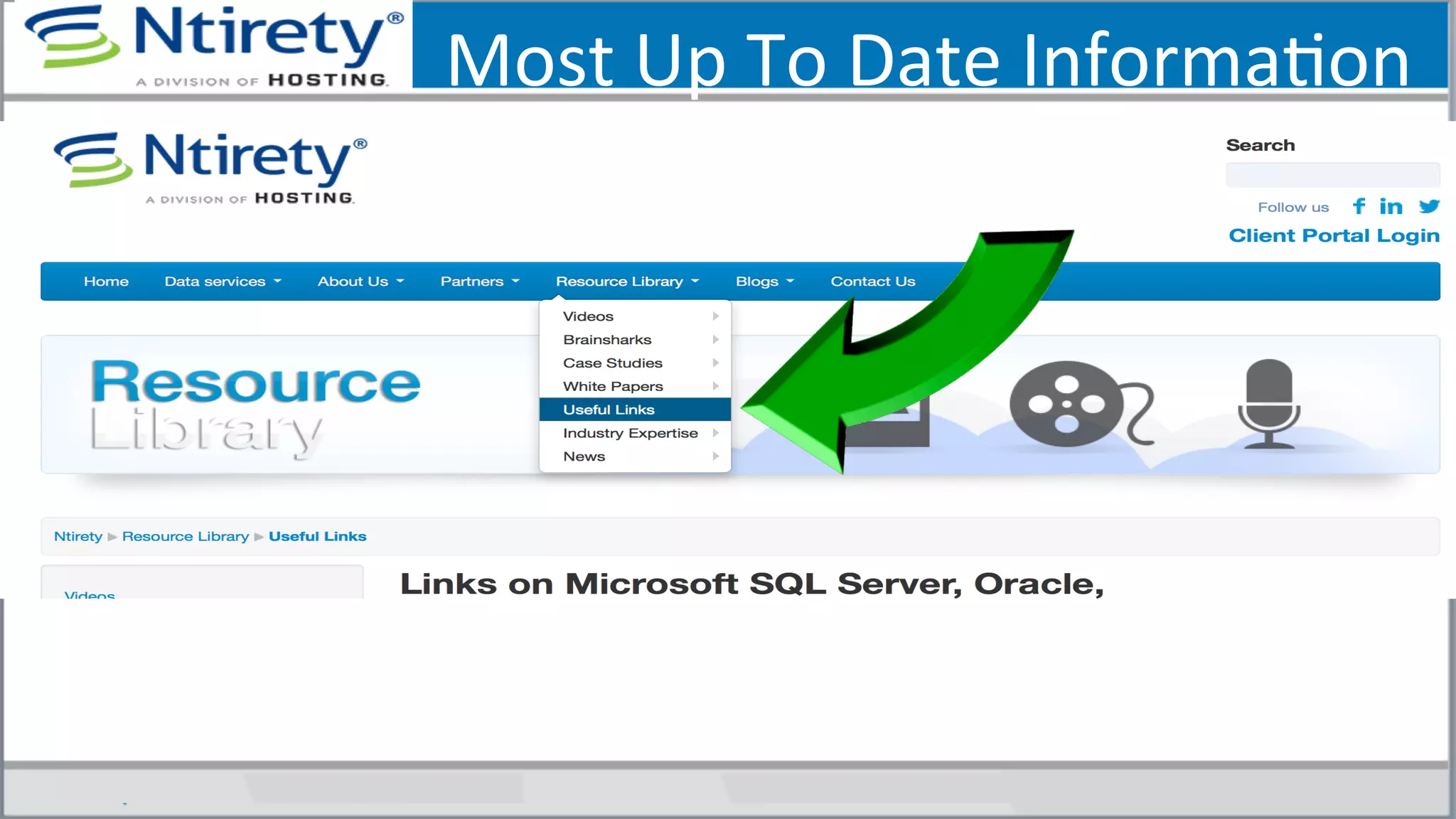 Most	
  Up	
  To	
  Date	
  InformaSon	
  	
  
 