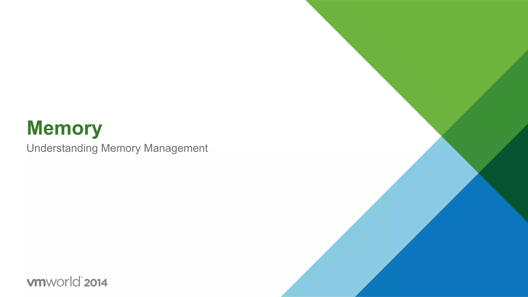 Memory Understanding Memory Management 