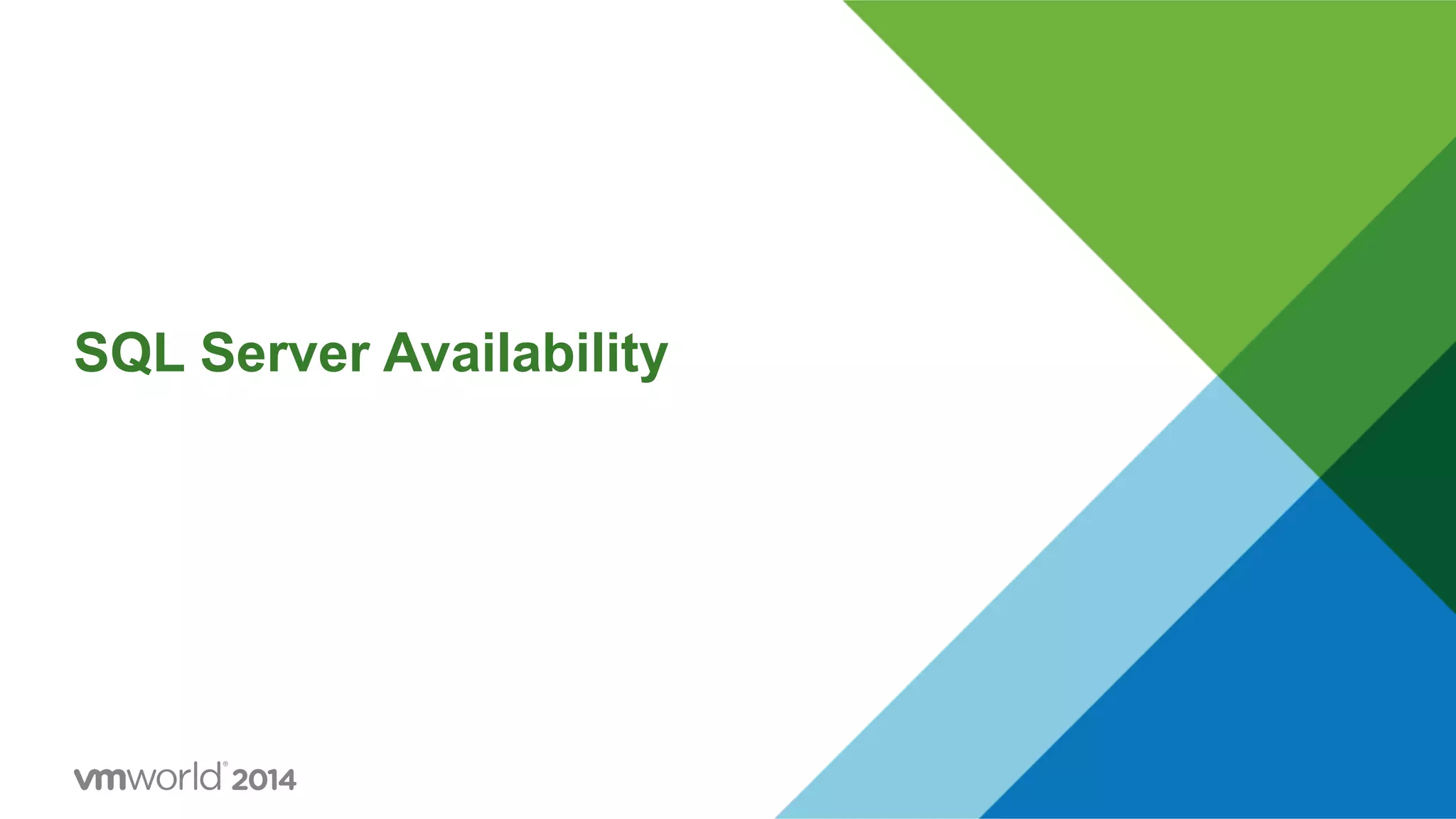 SQL Server Availability 
