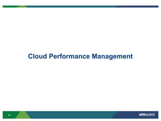29
Cloud Performance Management
 
