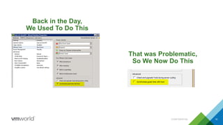 CONFIDENTIAL 10
Back in the Day,
We Used To Do This
That was Problematic,
So We Now Do This
 