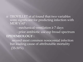 VENTILATOR ASSOCIATED PNEUMONIA BY DR IMRAN | PPTX