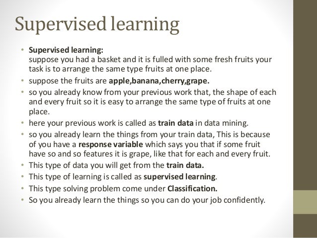 difference between supervised and unsupervised learning ppt